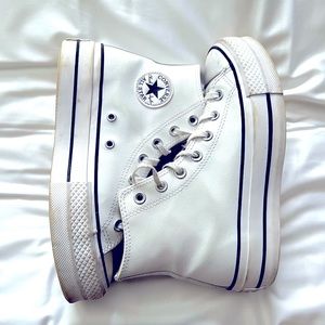 Leather Platform Converse